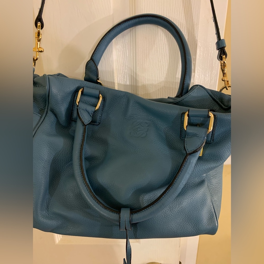 Vintage Loewe Satchel Crossbody Bag